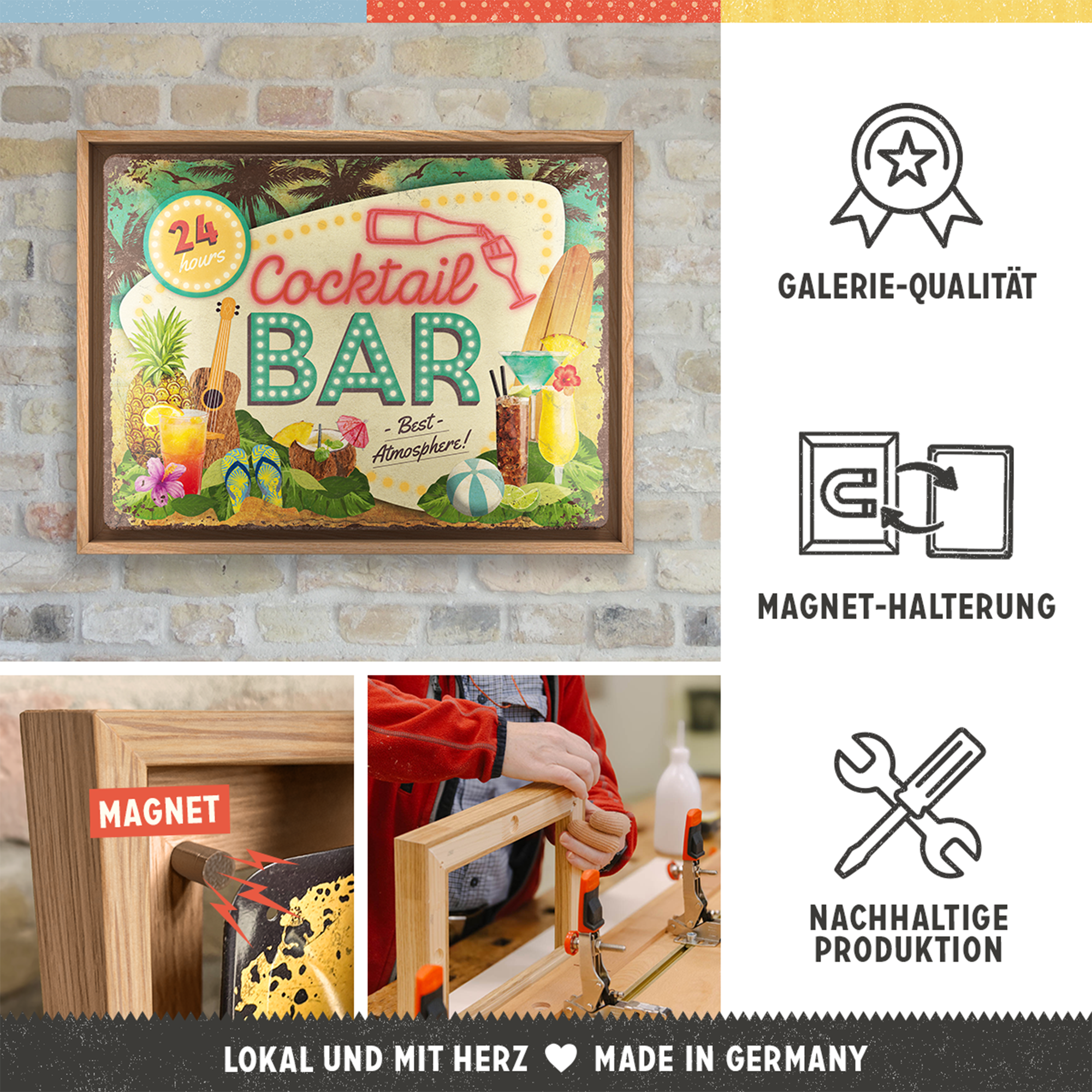 nostalgic-art-cocktail-bar-n-frame-l-edition-cornice-in-rovere-con-insegna-in-me image 3