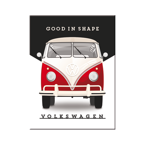 nostalgic-art-volkswagen-vw-good-in-shape-magnete-da-frigo-6x8-cm image 1