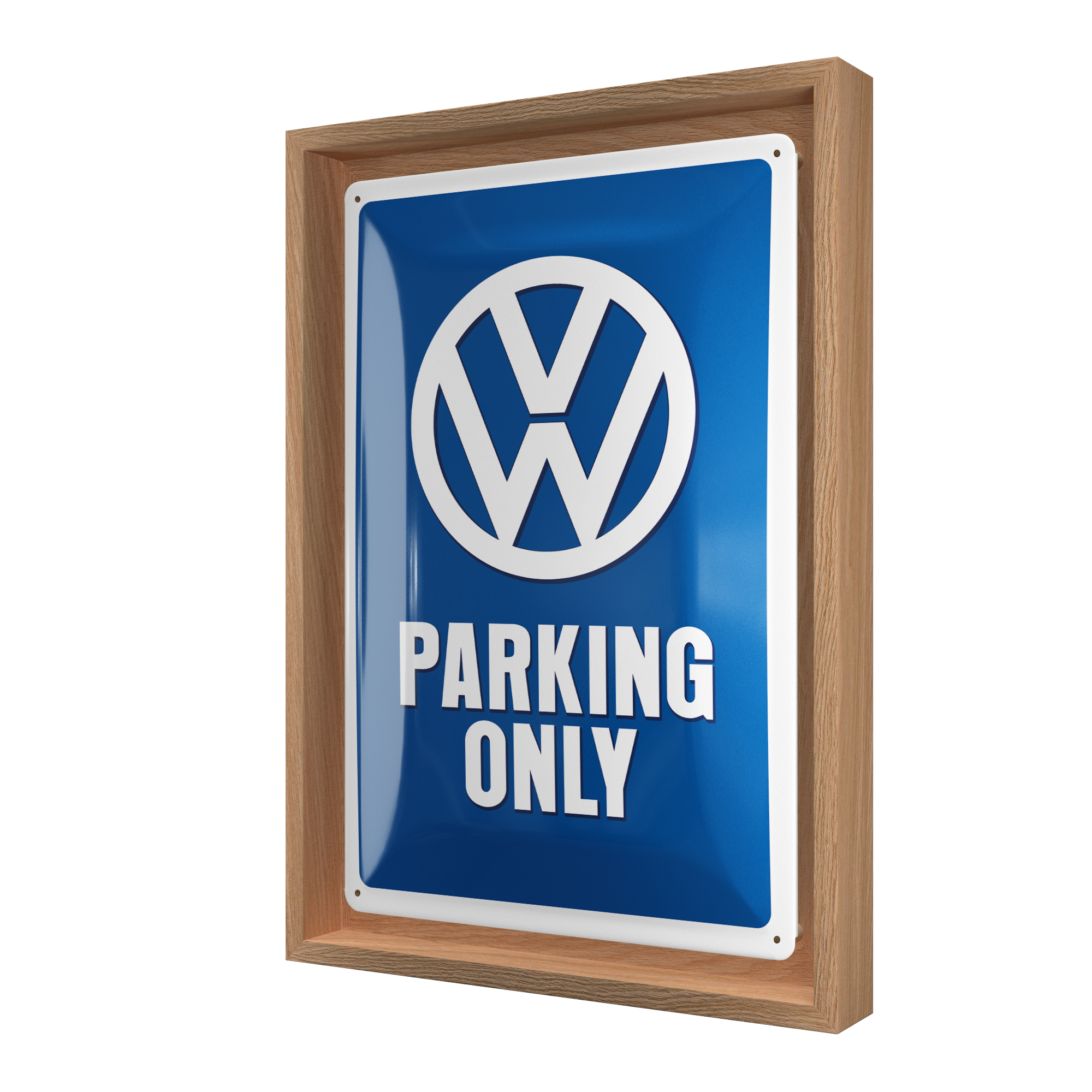 nostalgic-art-vw-parking-only-cornice-n-frame-m-edition-24x33-5-cm image 1