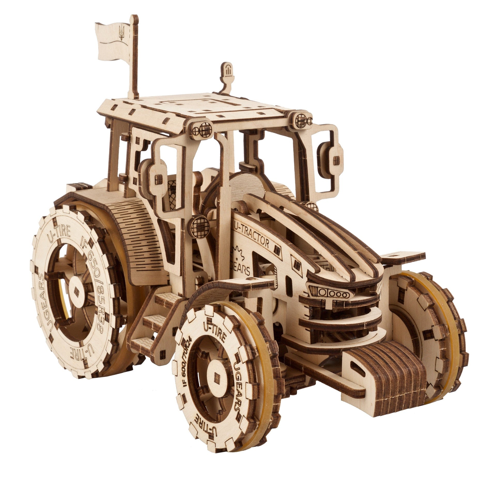 ugears-the-tractor-wins-puzzle-meccanico-3d-in-legno-da-costruire image 1
