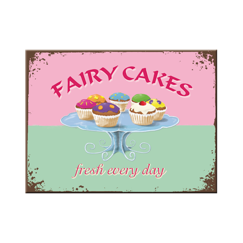 nostalgic-art-fairy-cakes-fresh-every-day-calamita-da-frigo-6x8-cm image 1