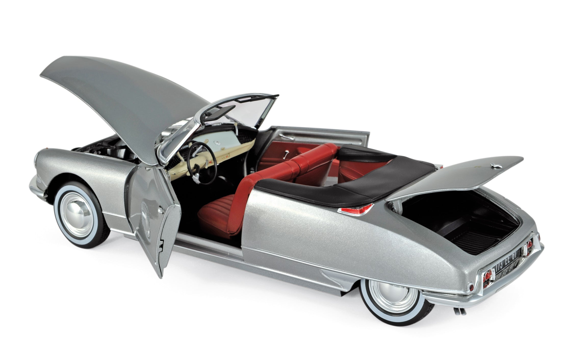 norev-citro-n-ds-19-cabriolet-1961-modellino-auto-1-18-grigio-perla image 2