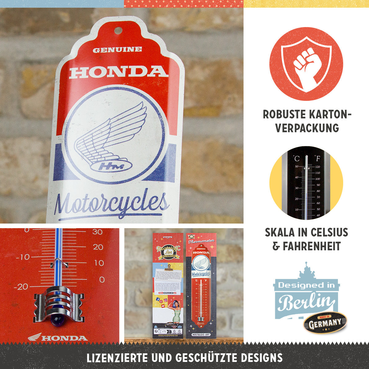 nostalgic-art-honda-mc-motorcycles-vintage-logo-termometro-in-metallo-6-5x28-cm image 2