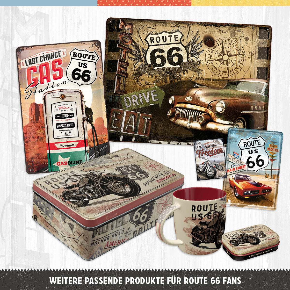 nostalgic-art-puzzle-route-66-bike-map-h-d-3-da-1000-pezzi-in-scatola-metallo image 4