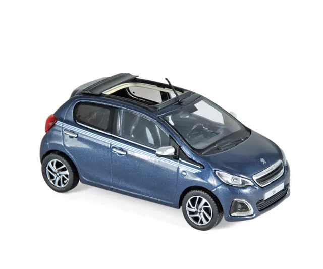 norev-peugeot-108-top-collection-2017-modellino-auto-1-43-blu-smalt image 1