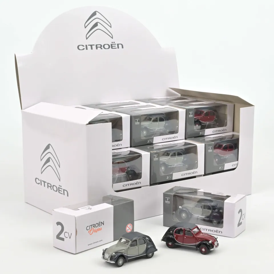 norev-display-36-citro-n-2cv-charleston-grigio-rosso-1987-1-54 image 1