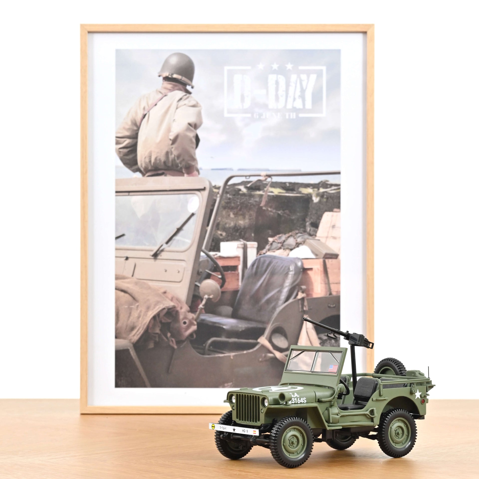 norev-jeep-army-1944-d-day-modellino-militare-1-18-da-collezione image 1