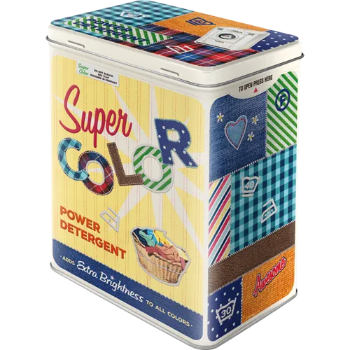 nostalgic-art-super-color-detergent-scatola-metallica-grande-3-litri image 1