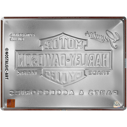 nostalgic-art-harley-davidson-parts-accessories-targa-in-metallo-30x40-cm image 3