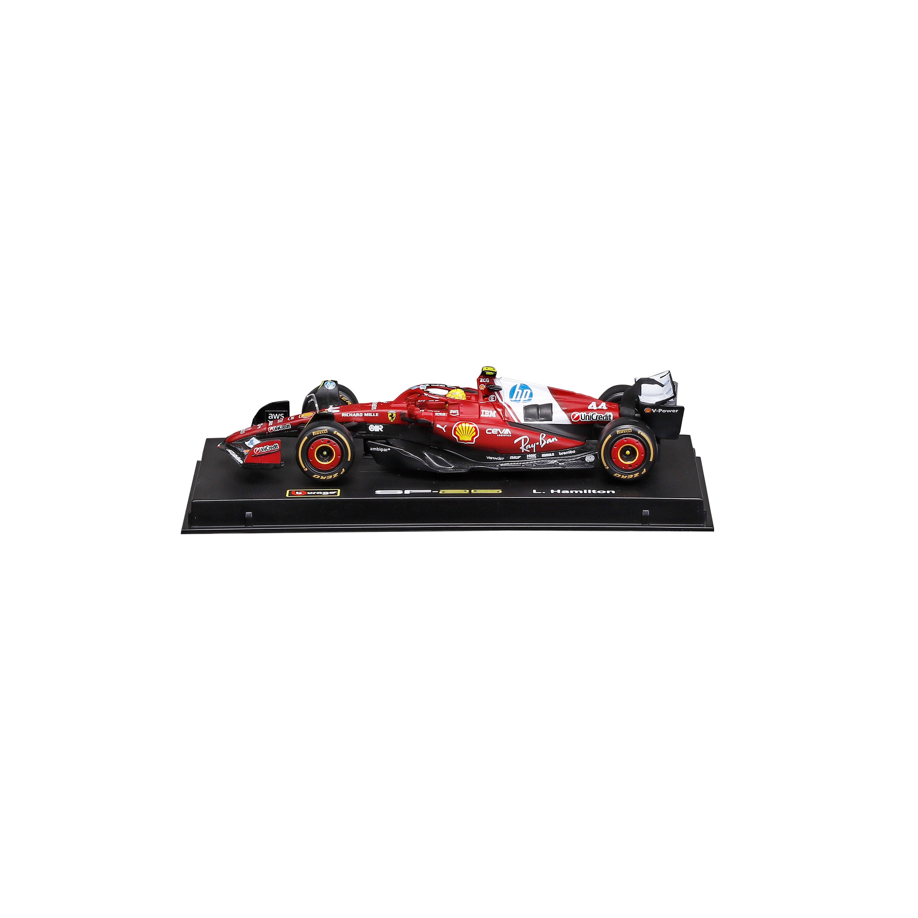 bburago-ferrari-sf-25-lewis-hamilton-44-f1-2025-1-43-con-teca image 4