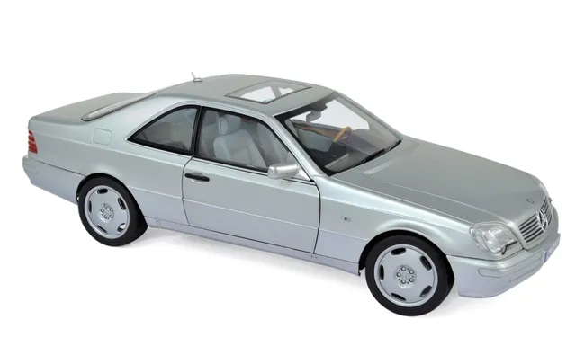 norev-mercedes-benz-s600-coup-1998-modellino-auto-1-18-argento-metallizzato image 1