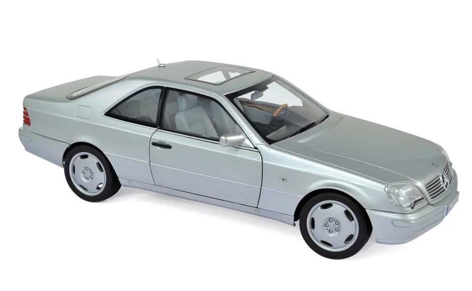 norev-mercedes-benz-s600-coup-1998-modellino-auto-1-18-argento-metallizzato image 1