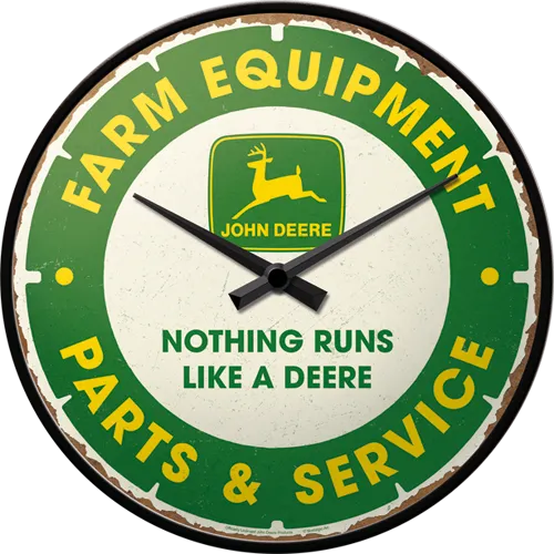 john-deere-parts-service-orologio-da-parete-31-cm image 1