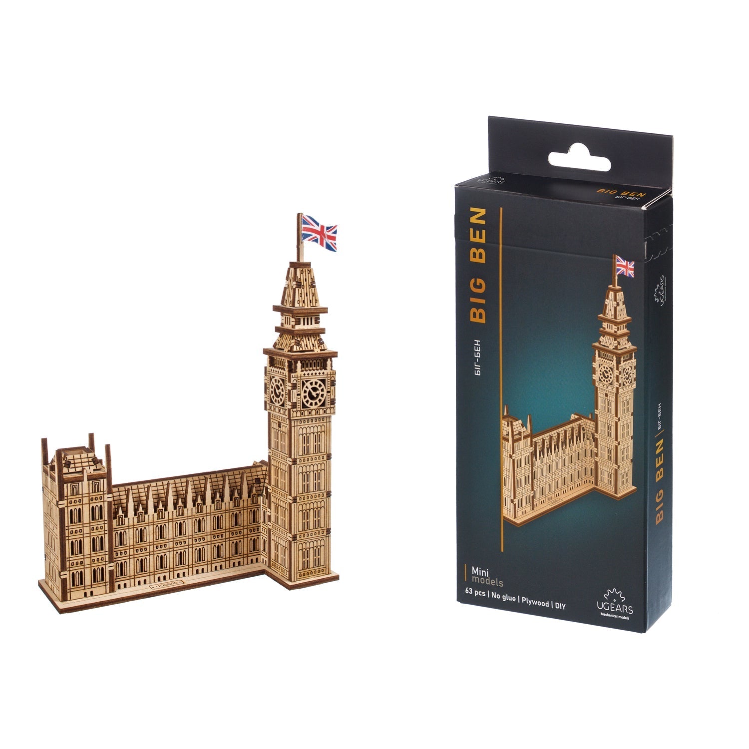 ugears-big-ben-modello-meccanico-in-legno-easy-gears-londra image 5