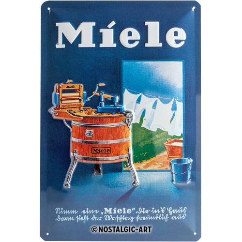 nostalgic-art-miele-waschbottich-targa-in-metallo-20x30-cm image 1