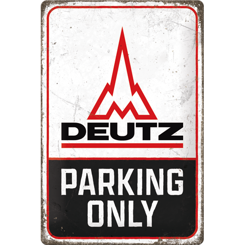 nostalgic-art-deutz-parking-only-targa-in-metallo-20x30-cm image 1