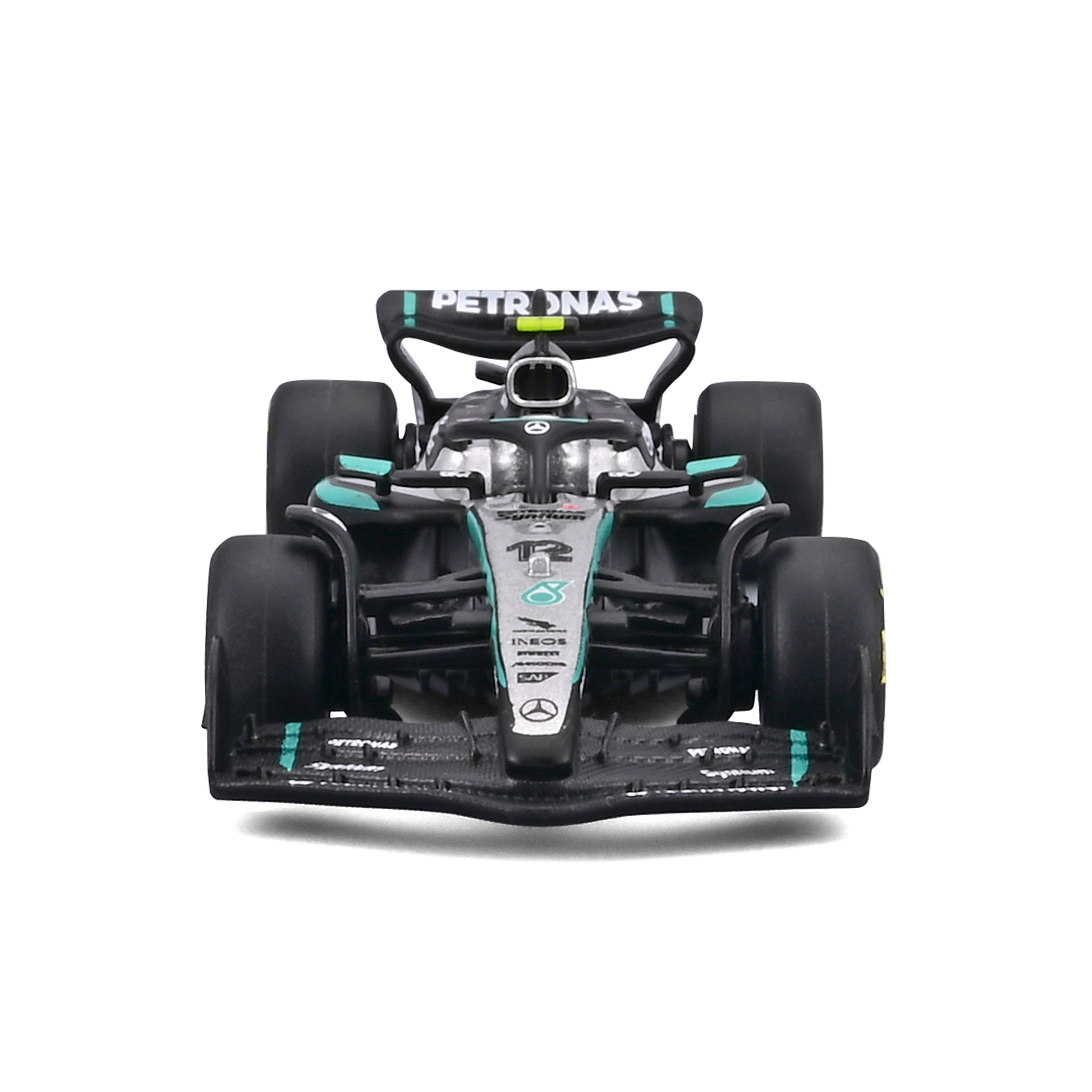 bburago-mercedes-amg-f1-w16-2025-12-antonelli-monoposto-f1-scala-1-64-con-teca image 3