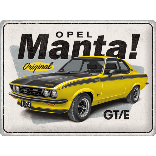 nostalgic-art-opel-manta-gt-e-targa-in-metallo-30x40-cm-2 image 1