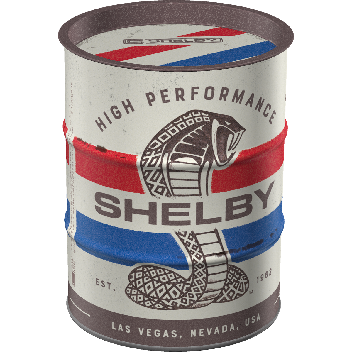 nostalgic-art-shelby-cobra-snake-salvadanaio-a-barile-600-ml image 1