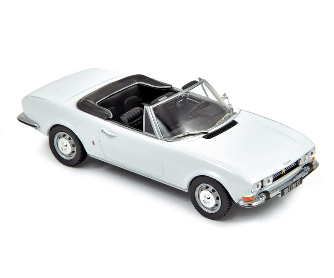 norev-peugeot-504-cabriolet-1969-bianco-1-43-modellino-auto-die-cast image 1
