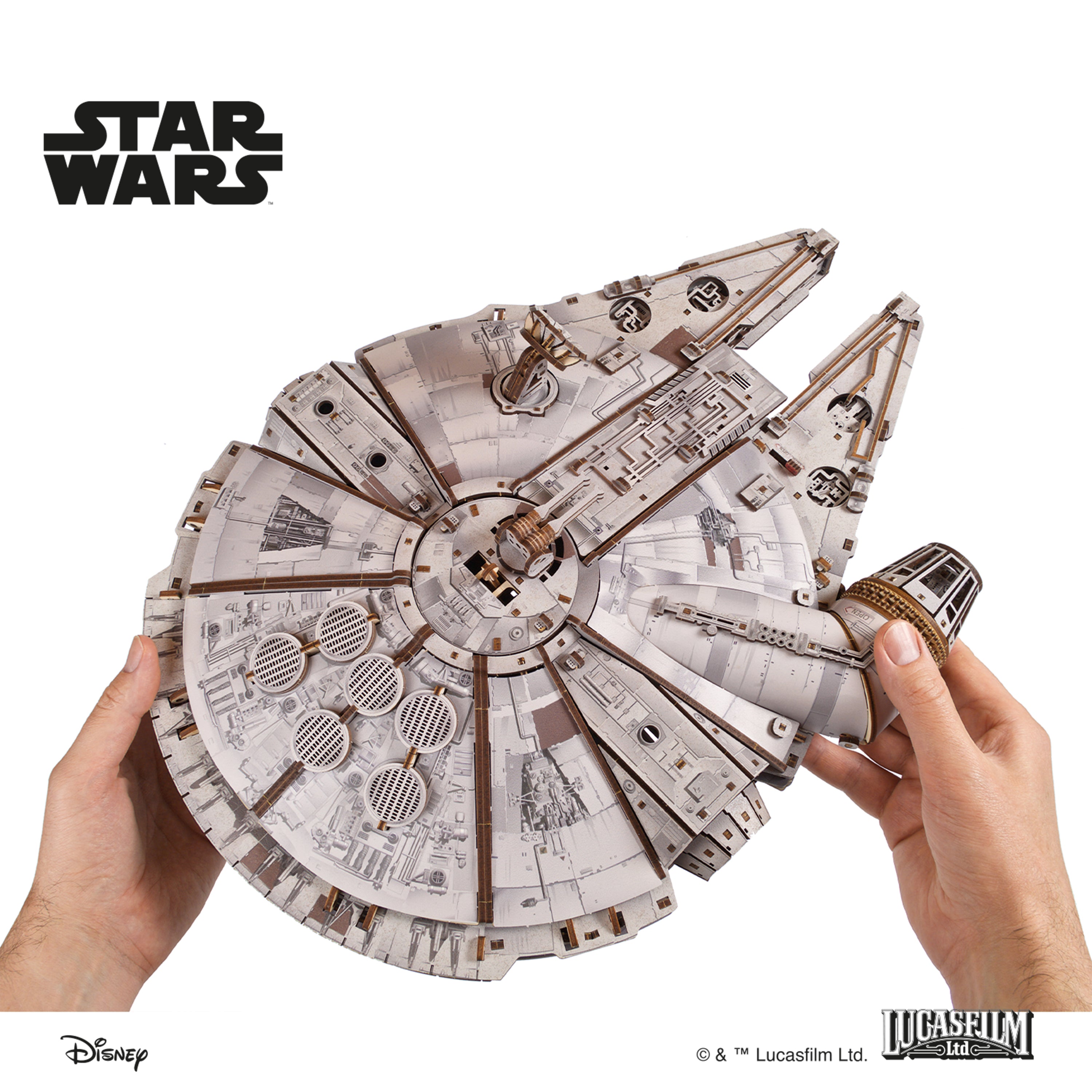 ugears-millennium-falcon-astronave-star-wars-1-75-in-legno-da-costruire image 8