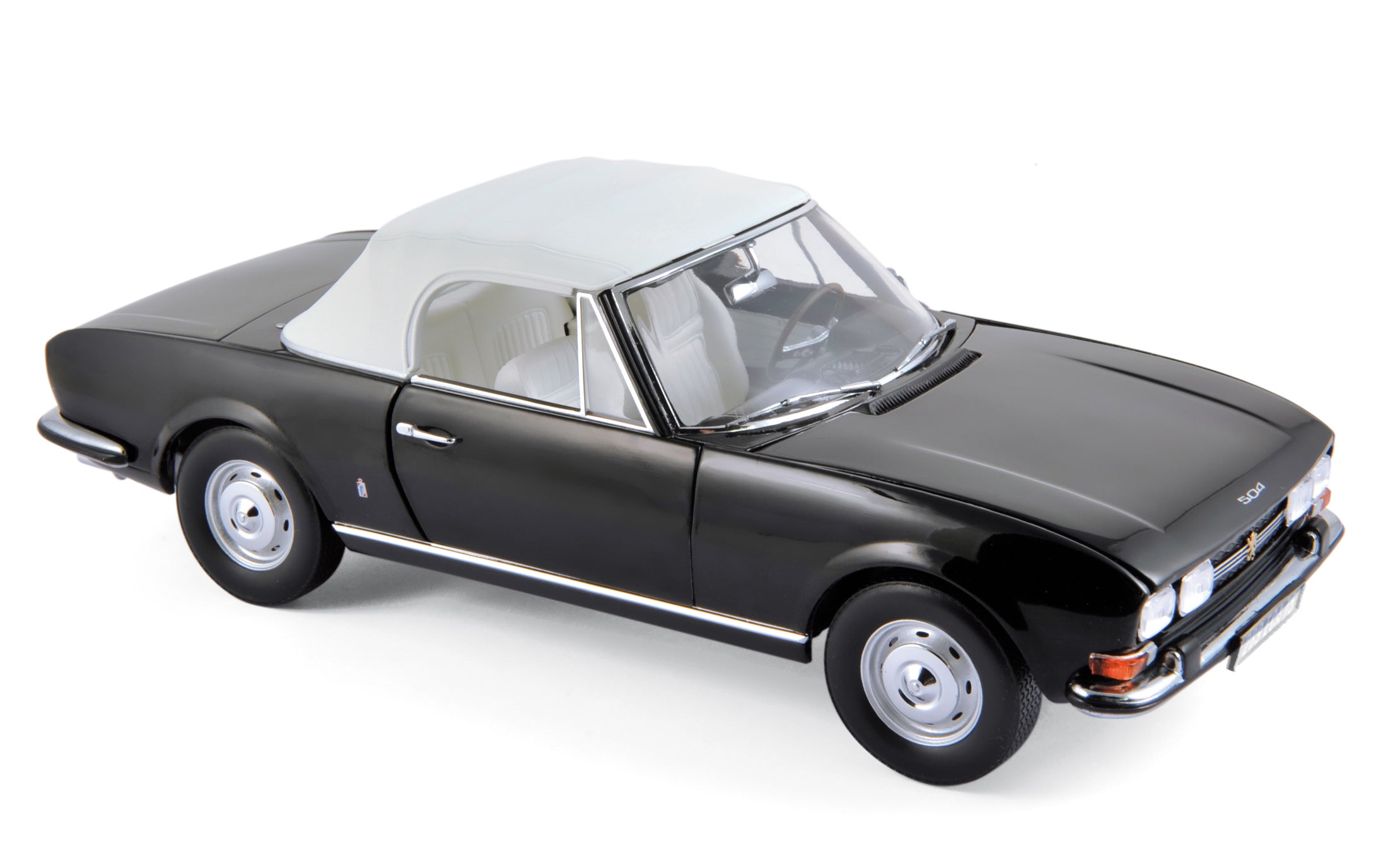 norev-peugeot-504-cabriolet-1971-nero-modellino-1-18 image 1