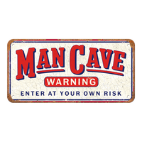 nostalgic-art-man-cave-warning-insegna-in-metallo-da-appendere-10x20-cm image 3