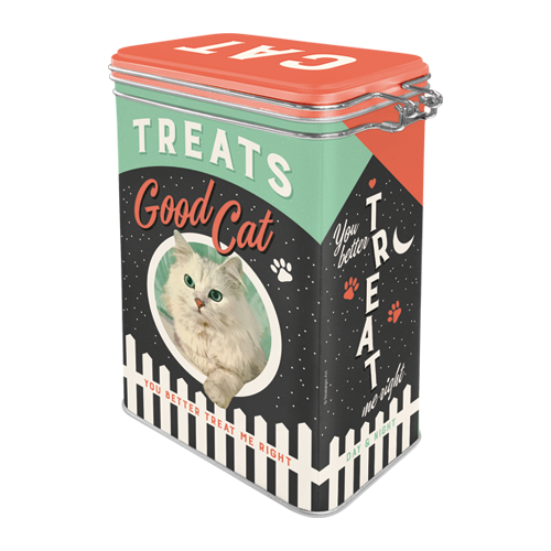 nostalgic-art-good-cat-treats-scatola-metallo-con-chiusura-clip-7-5x11x17-5-cm image 3
