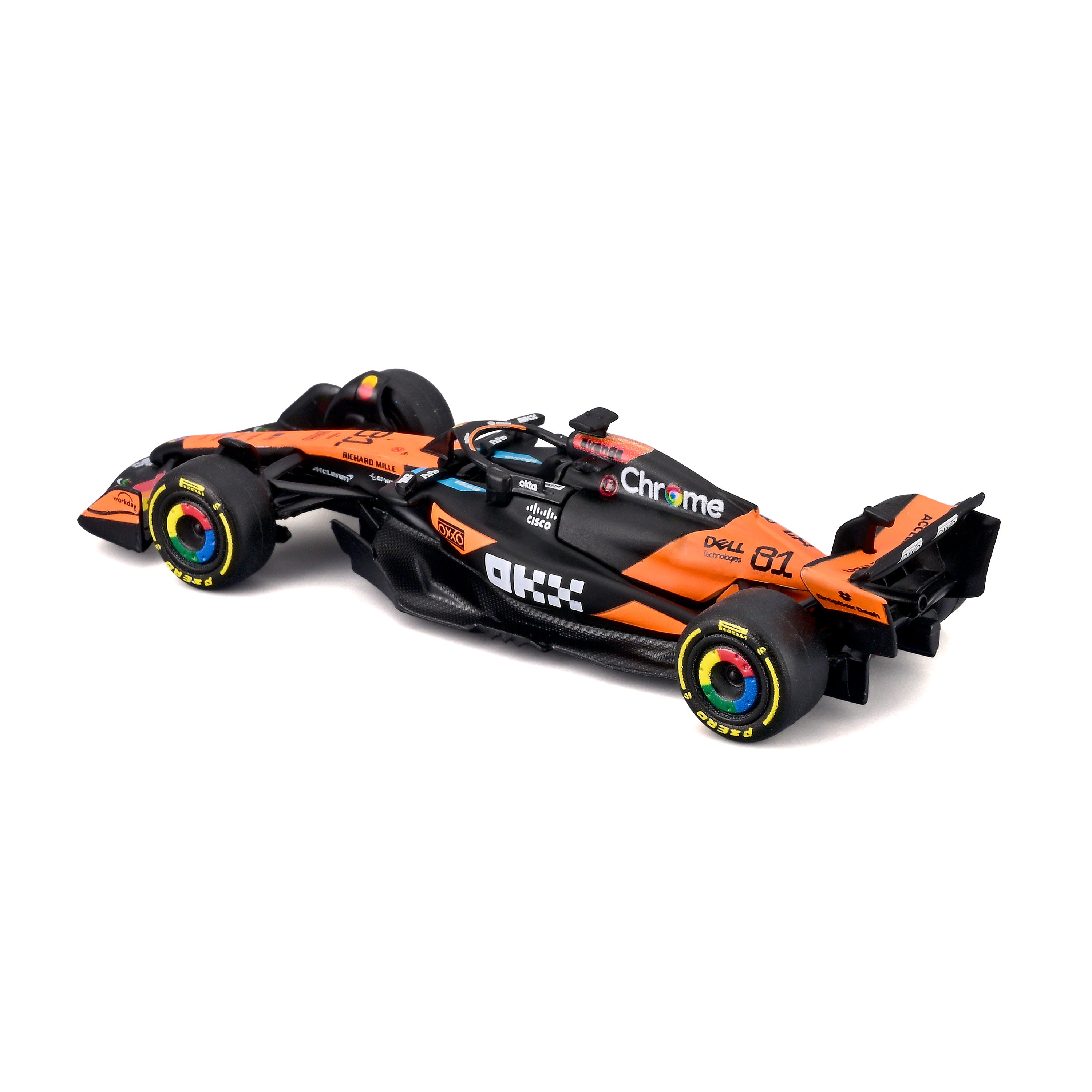 bburago-mclaren-f1-mcl39-2025-81-piastri-scala-1-64-con-teca image 5