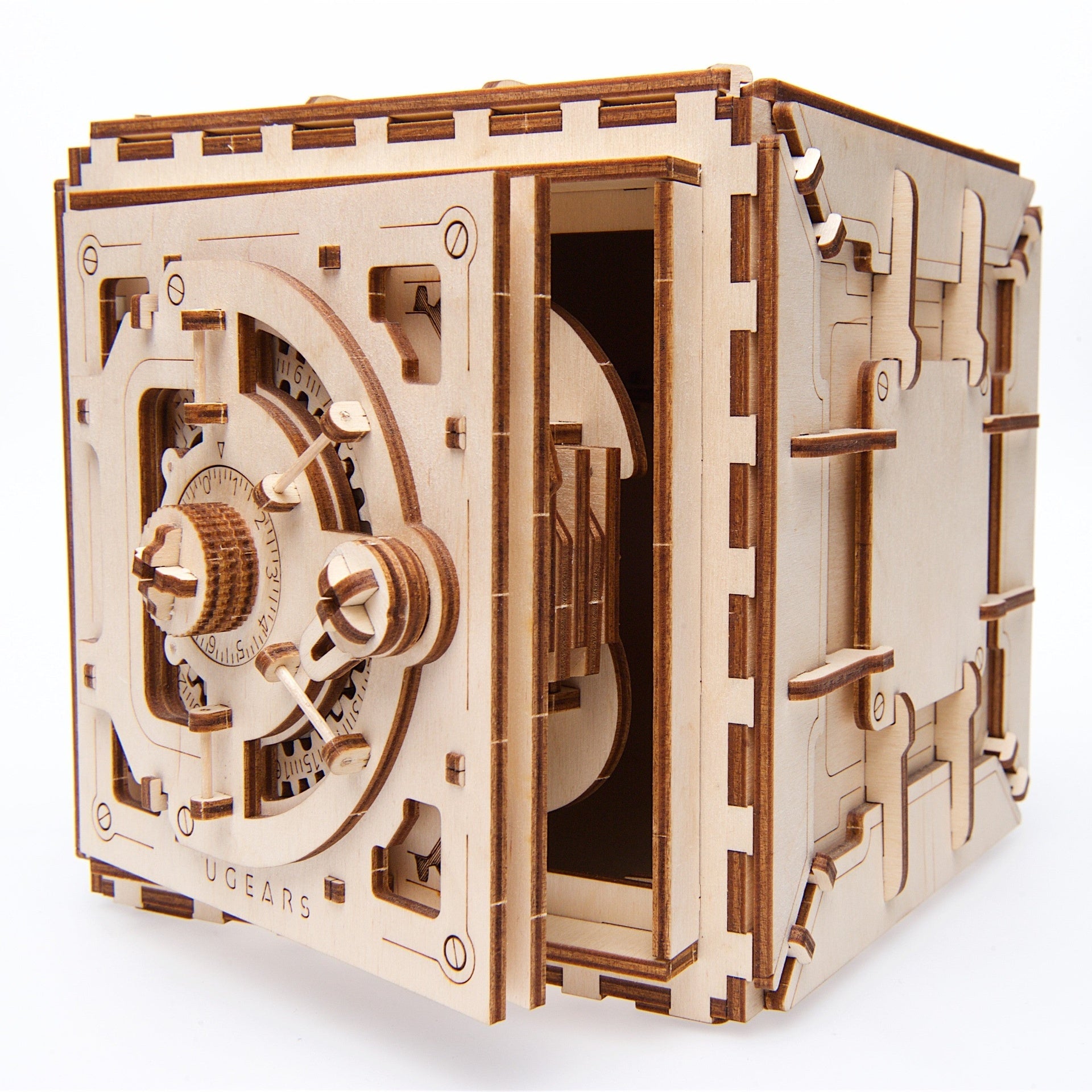 ugears-safe-cassaforte-puzzle-3d-in-legno-con-combinazione image 3