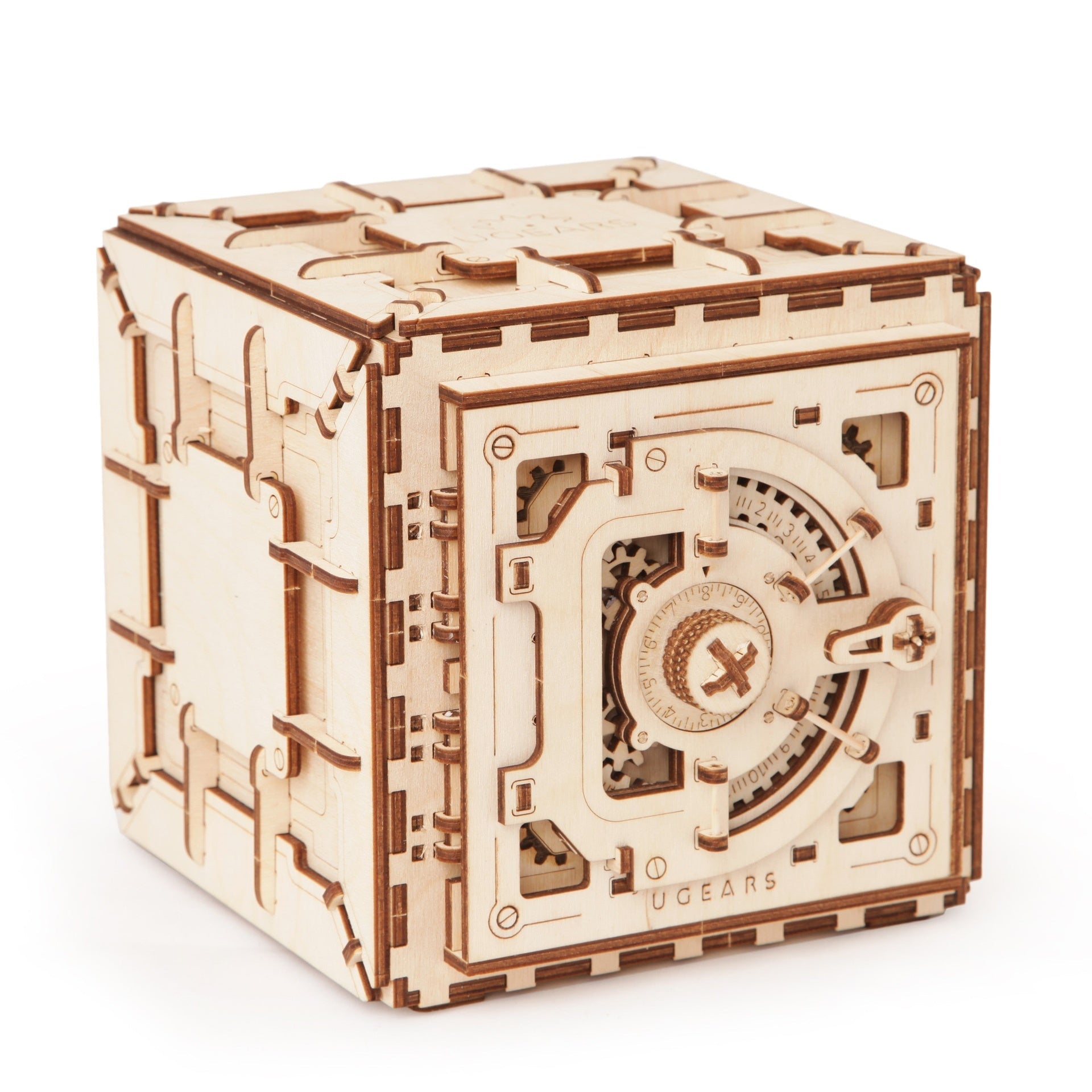 ugears-safe-cassaforte-puzzle-3d-in-legno-con-combinazione image 1
