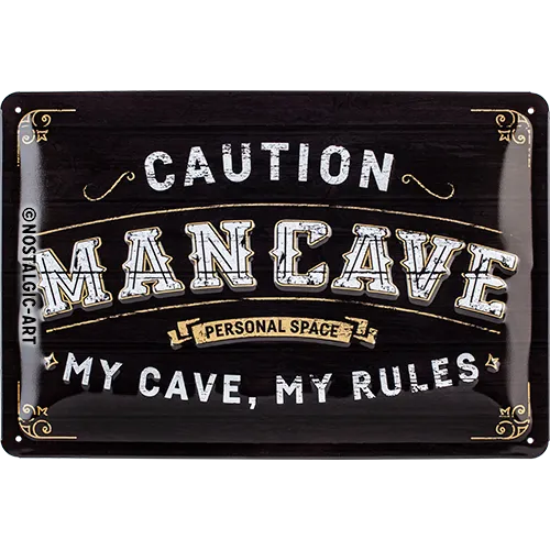 nostalgic-art-man-cave-targa-in-metallo-20x30-cm-2 image 1