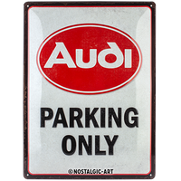 nostalgic-art-audi-parking-only-cartello-in-metallo-30x40-cm image 2