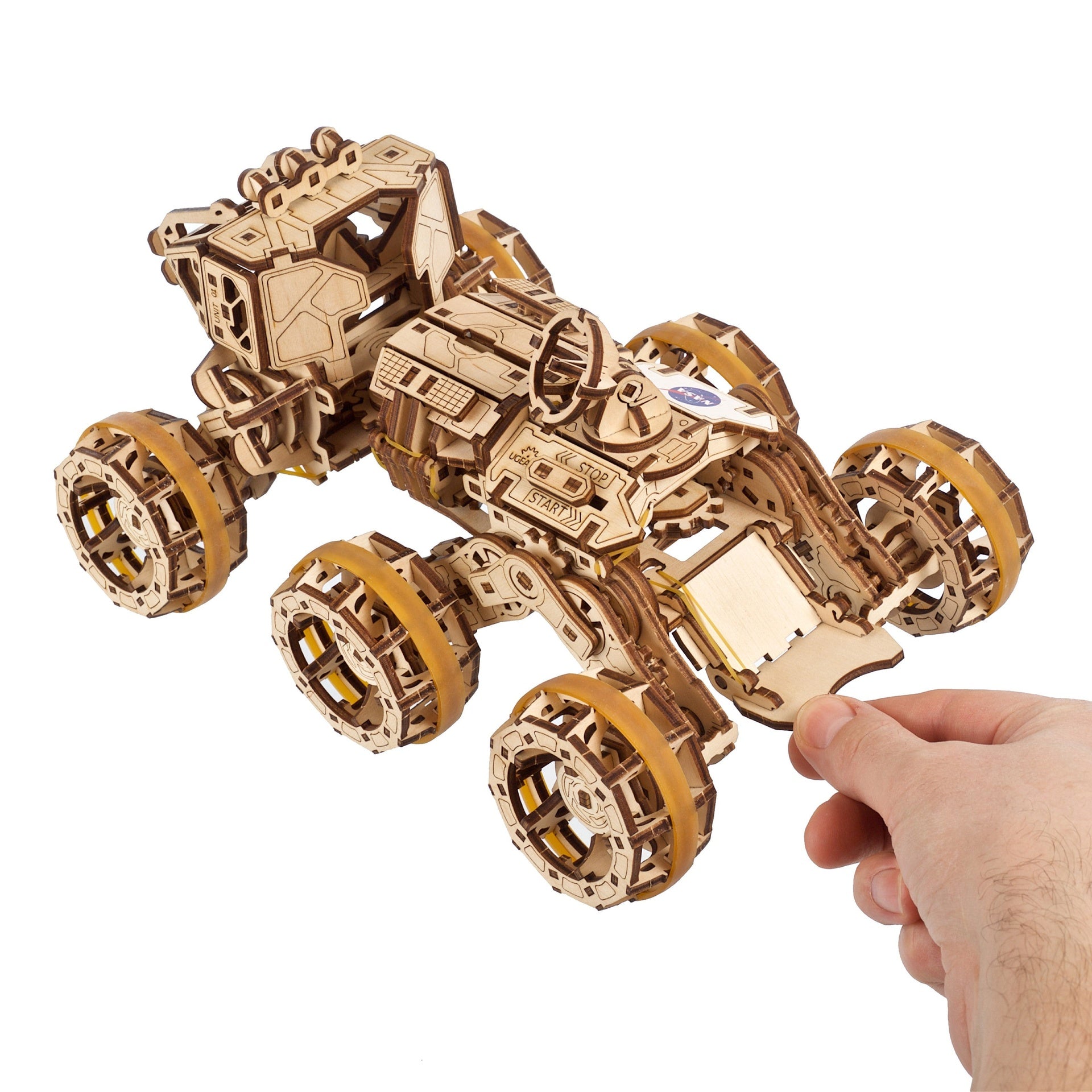 ugears-manned-mars-rover-modello-meccanico-in-legno-del-rover-per-l-esplorazione image 4