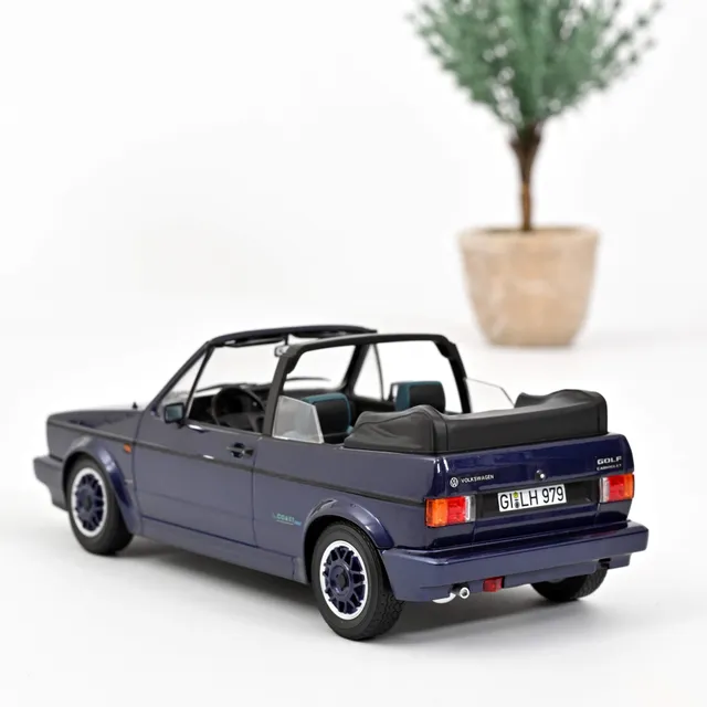 norev-vw-golf-cabriolet-coast-1991-viola-metallizzato-scala-1-18 image 1