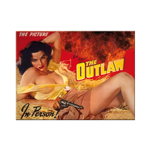 nostalgic-art-movie-art-outlaw-magnete-da-frigo-in-latta-6x8-cm image 1