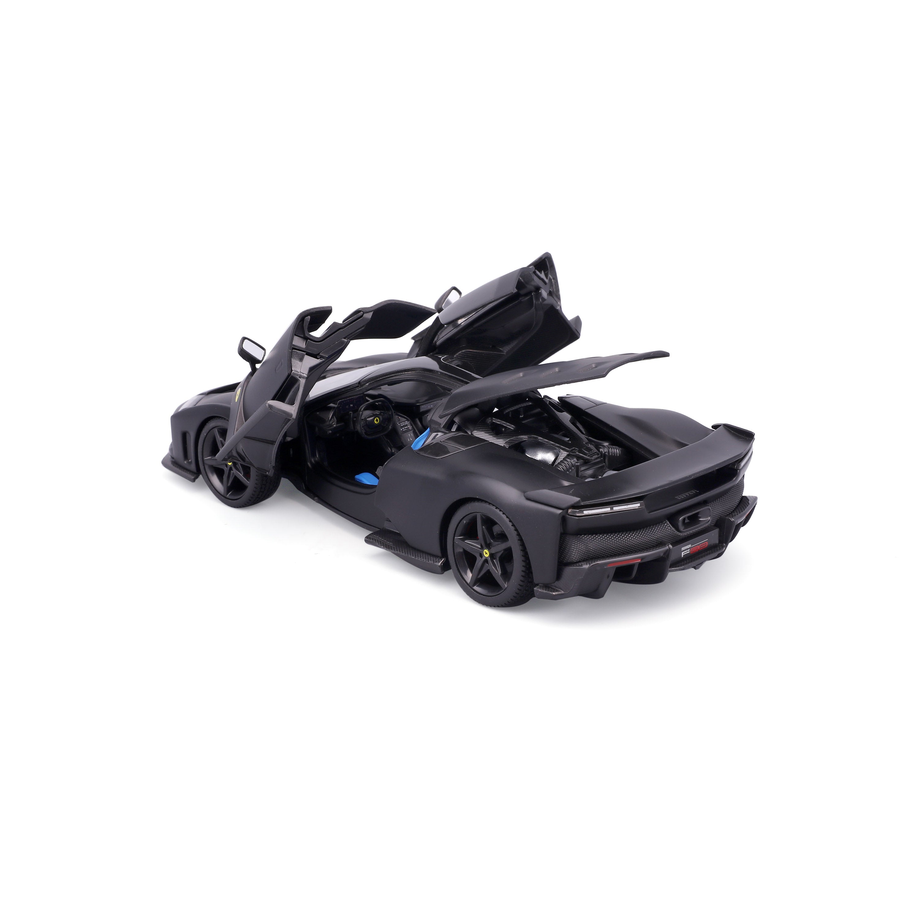 bburago-ferrari-f80-nero-opaco-1-24-con-teca-web-exclusive image 6