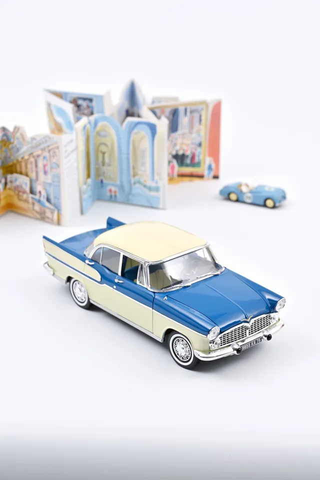 norev-simca-vedette-chambord-1960-verde-tropic-green-avorio-modellino-auto-1-18 image 1