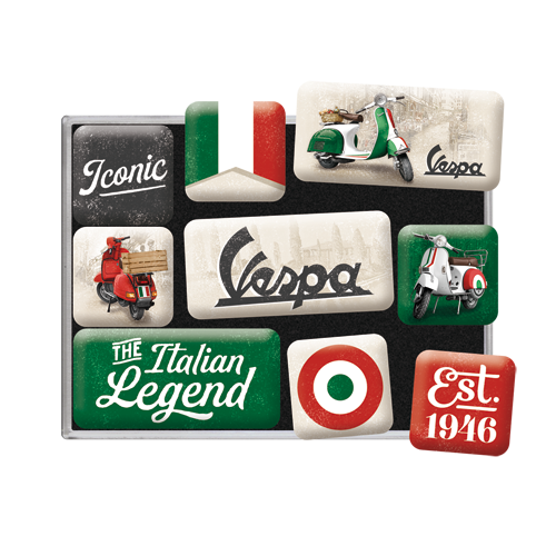 nostalgic-art-vespa-italian-legend-set-magneti-7x9x2-cm image 2