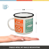 nostalgic-art-pfotenschild-dog-rules-tazza-smaltata-360-ml image 2
