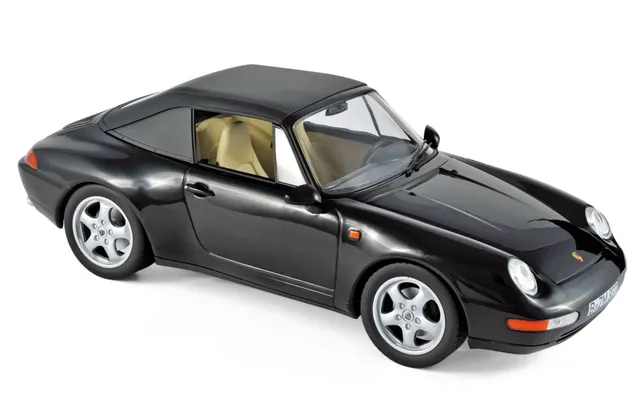 norev-porsche-911-carrera-cabriolet-1994-noir-1-18-modellino-youngtimer-nero image 1