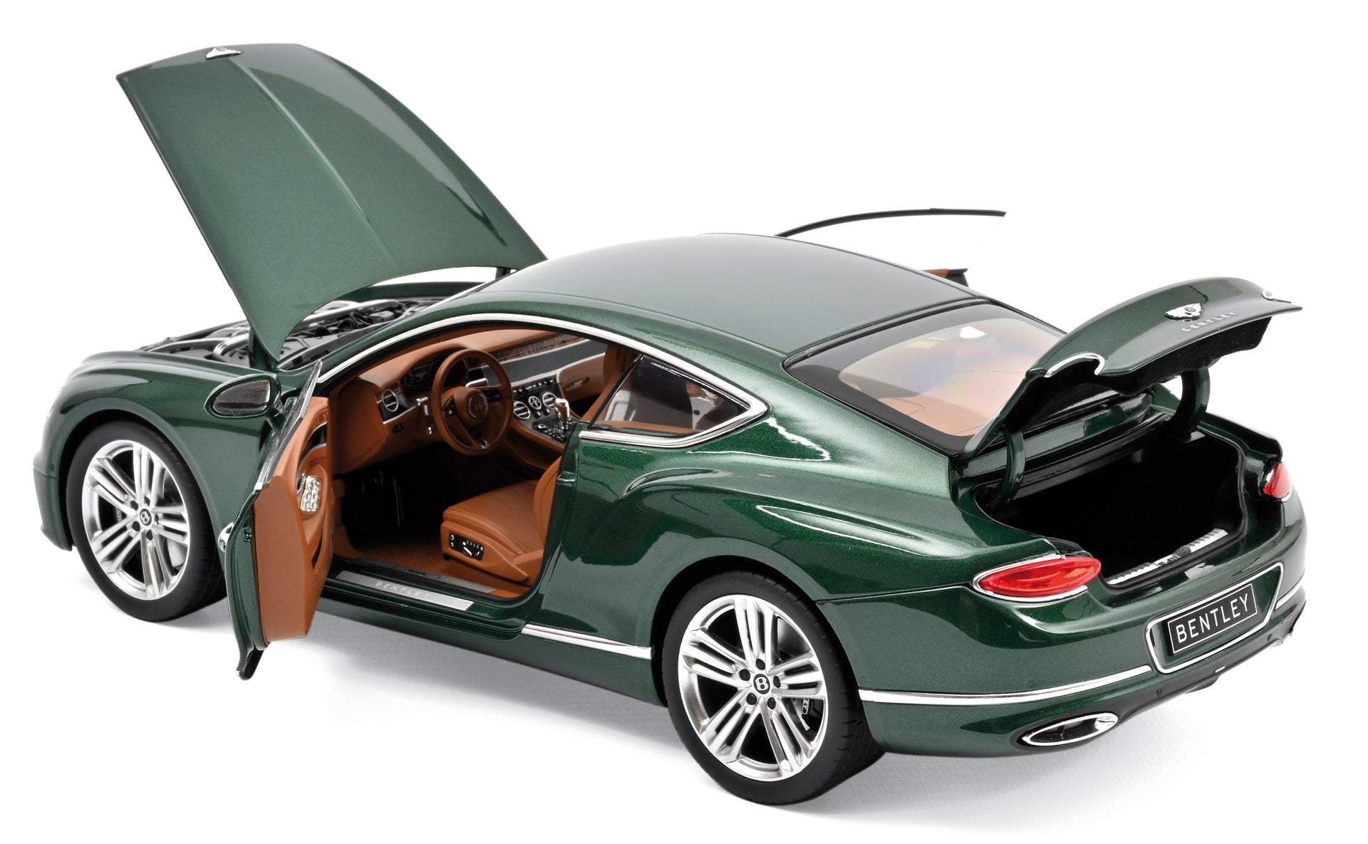 norev-bentley-continental-gt-2018-verdant-metallic-modellino-auto-1-18 image 1