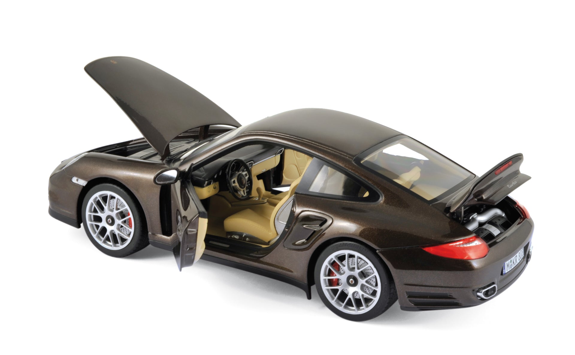 norev-porsche-911-turbo-2010-1-18-brown-metallic image 1
