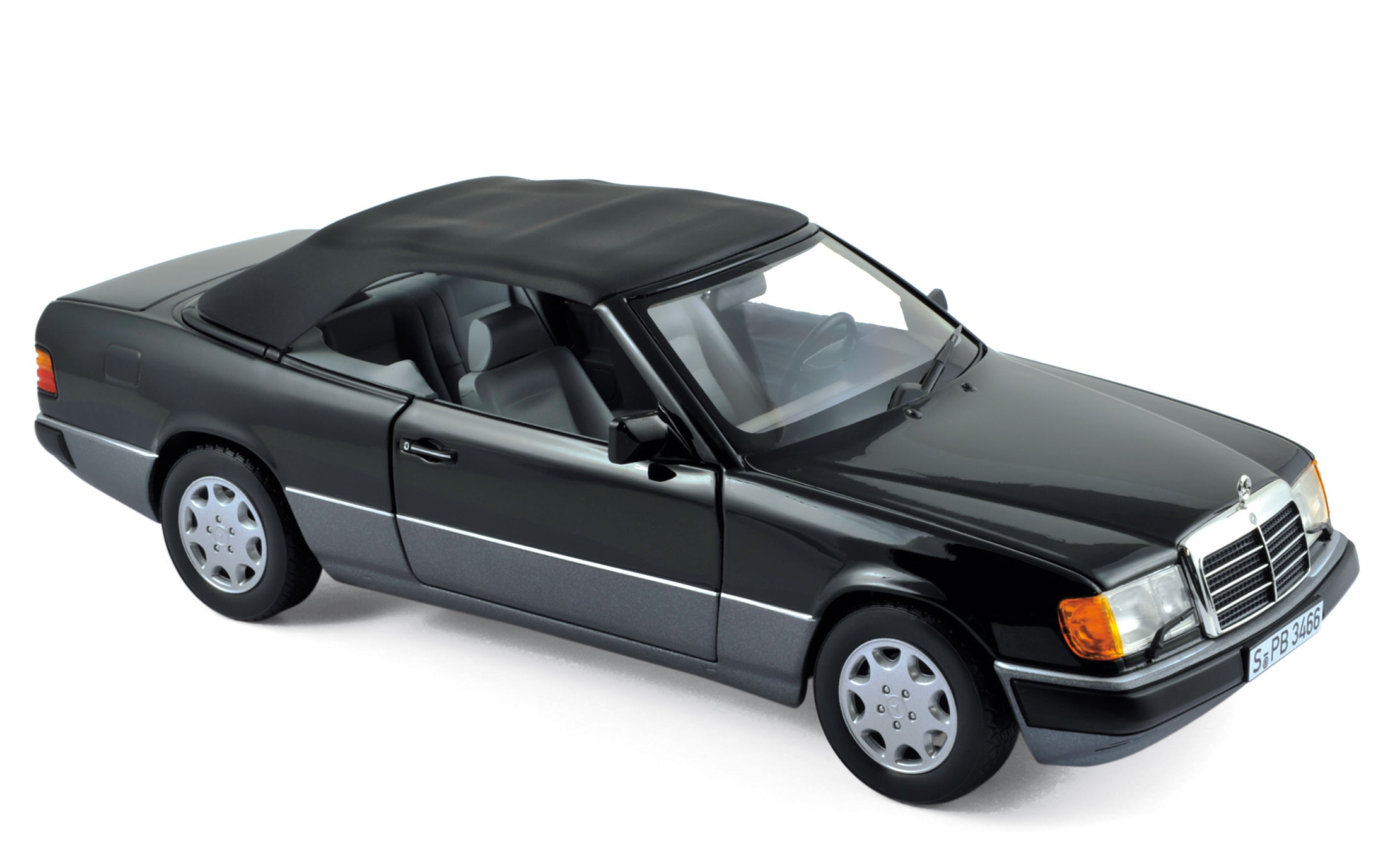 norev-mercedes-benz-300-ce-24-cabriolet-1990-1-18-nero image 1