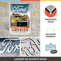 nostalgic-art-ford-bronco-pride-of-america-targa-in-metallo-20x30-cm image 2