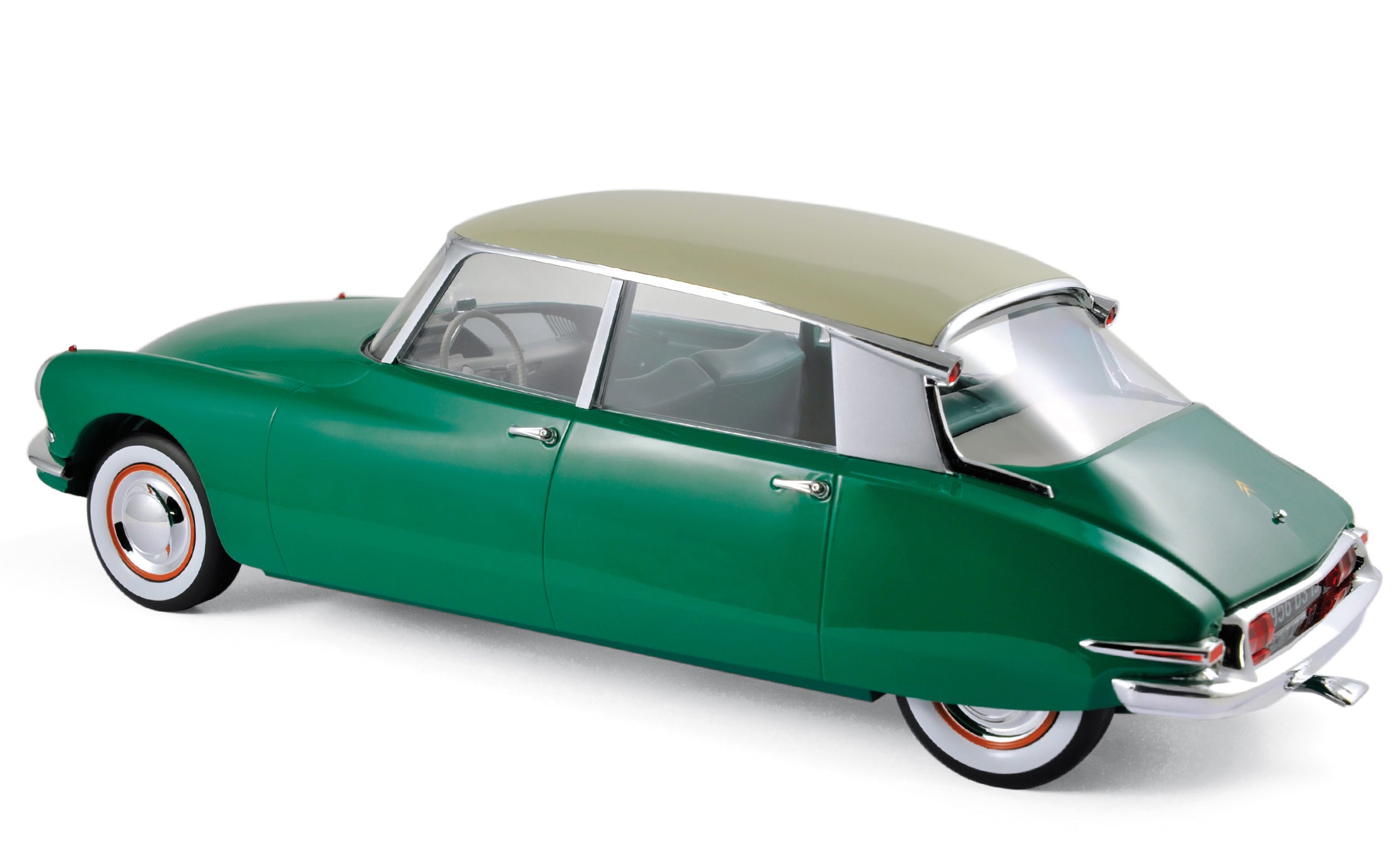 norev-citro-n-ds-19-1956-modellino-1-12-verde-e-beige image 2