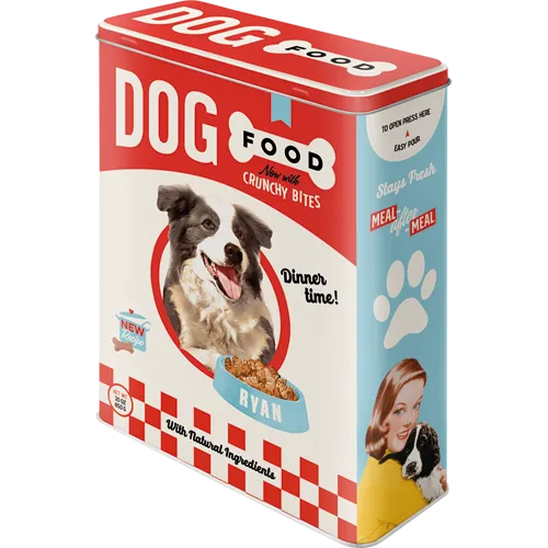 nostalgic-art-dog-food-scatola-in-metallo-xl-4-litri-8x19x26-cm-2 image 1