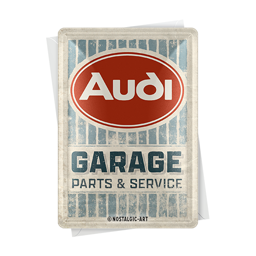 nostalgic-art-audi-garage-metal-card-10x14-cm image 2