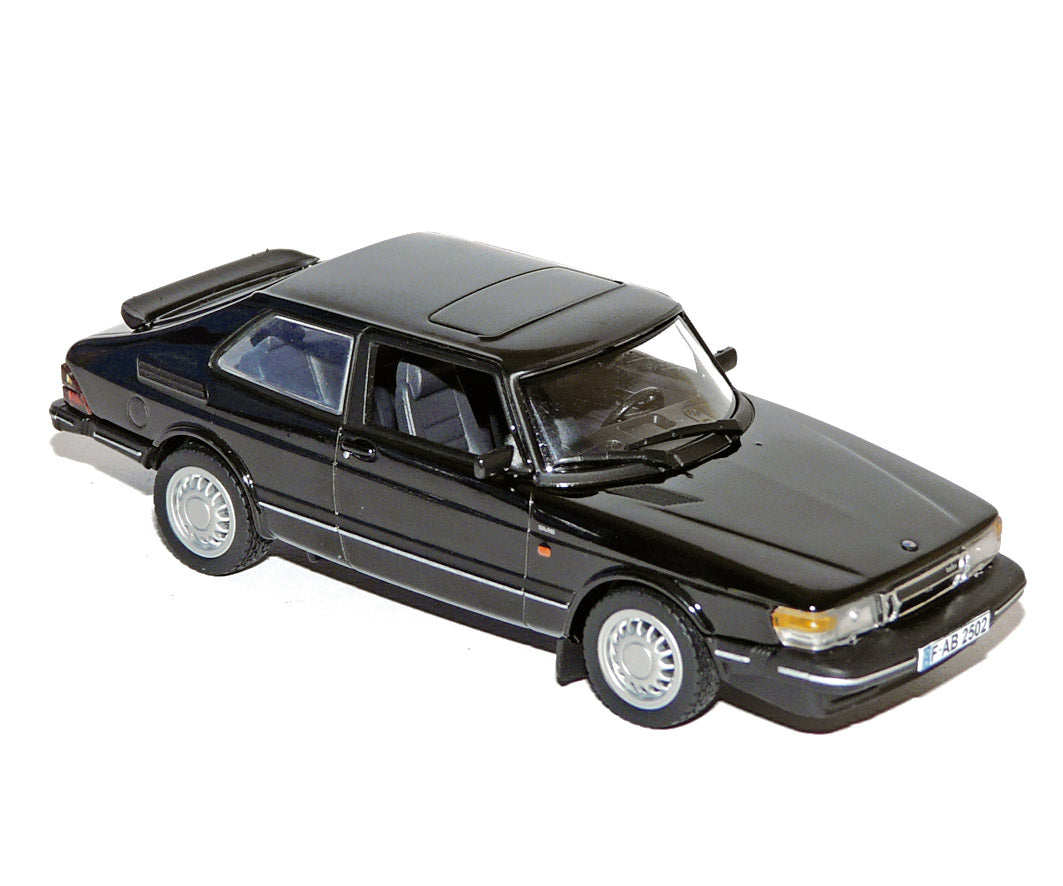 norev-saab-900-coupe-turbo-16-1987-modellino-auto-1-43-nero image 1