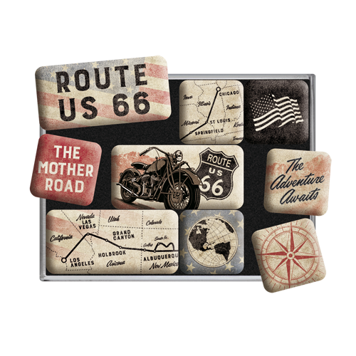 nostalgic-art-route-66-bike-map-set-magneti image 2